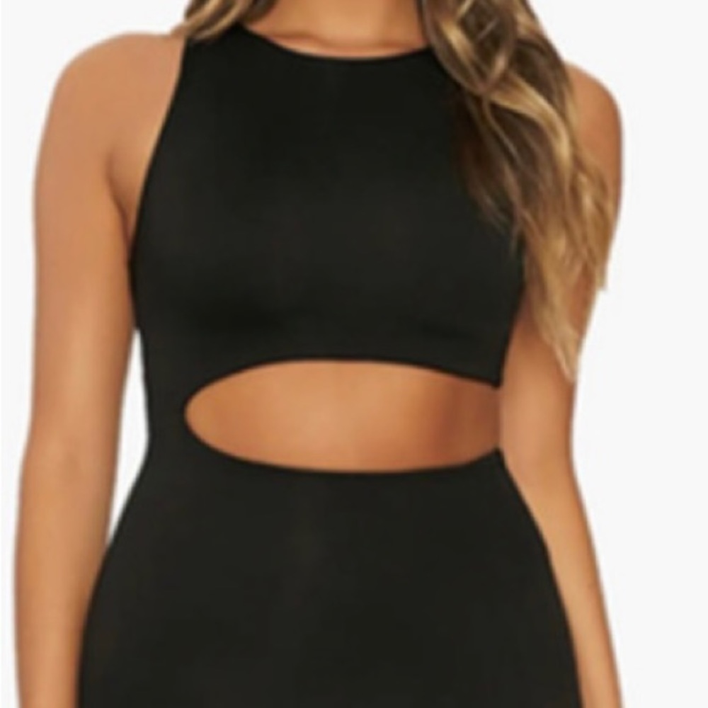 Naked Wardrobe Side Cut Out Midi Dress